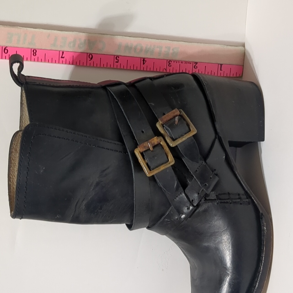 FREEBIRD by STEVEN Saint  black leather Boot women size 7 - Picture 10 of 16